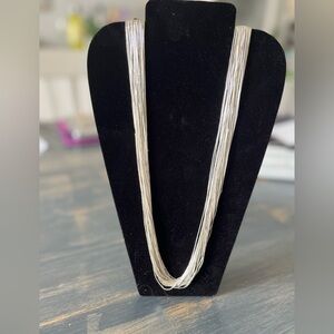 Heishi Sterling Silver 30 Strands Necklace